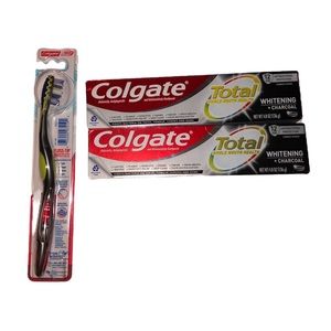 Colgate Total Toothpaste 4.8 oz and Colgate 360 Toothbrush Lot of 3 Oral Care